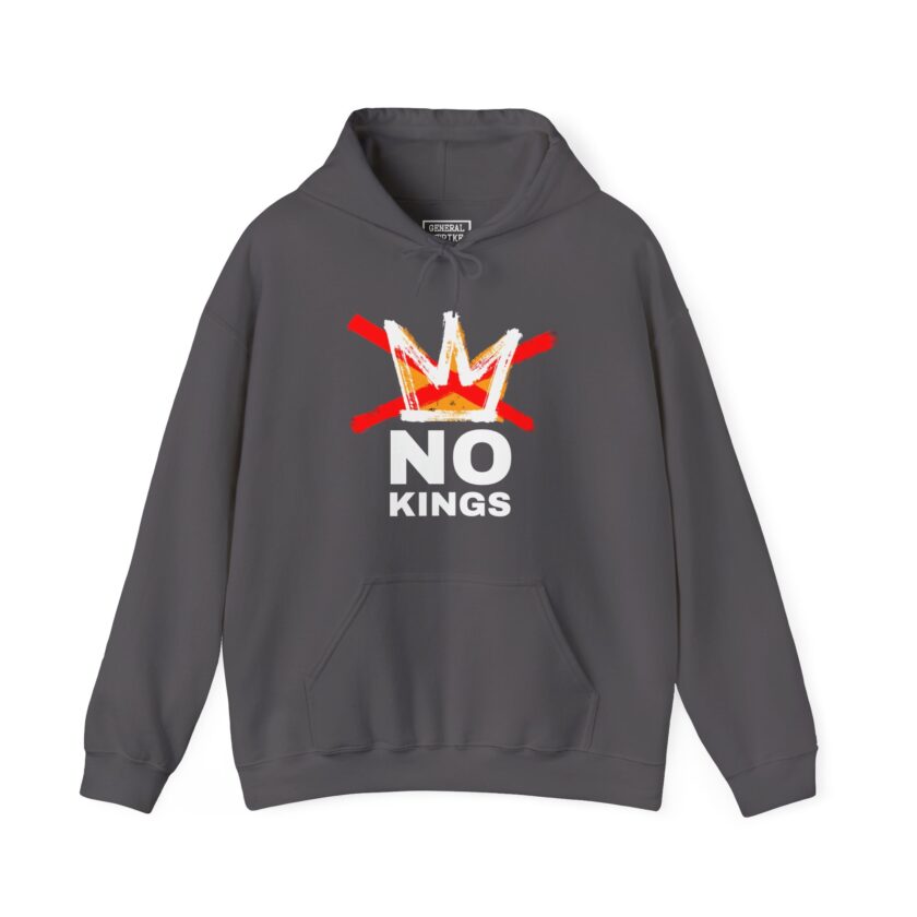 No Kings, Good Trouble Hoodie - Unisex, General Strike, (Dark) - Image 2
