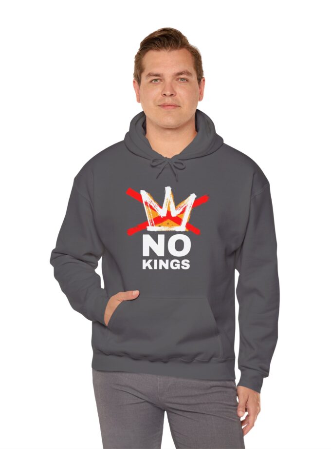 No Kings, Good Trouble Hoodie - Unisex, General Strike, (Dark)