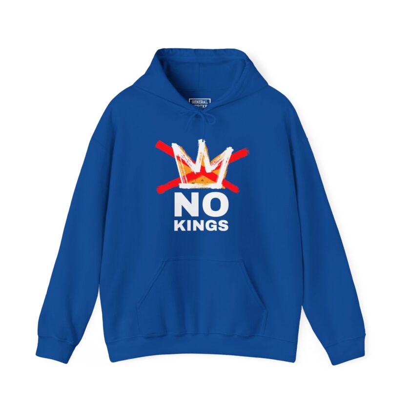 No Kings, Good Trouble Hoodie - Unisex, General Strike, (Dark) - Image 7