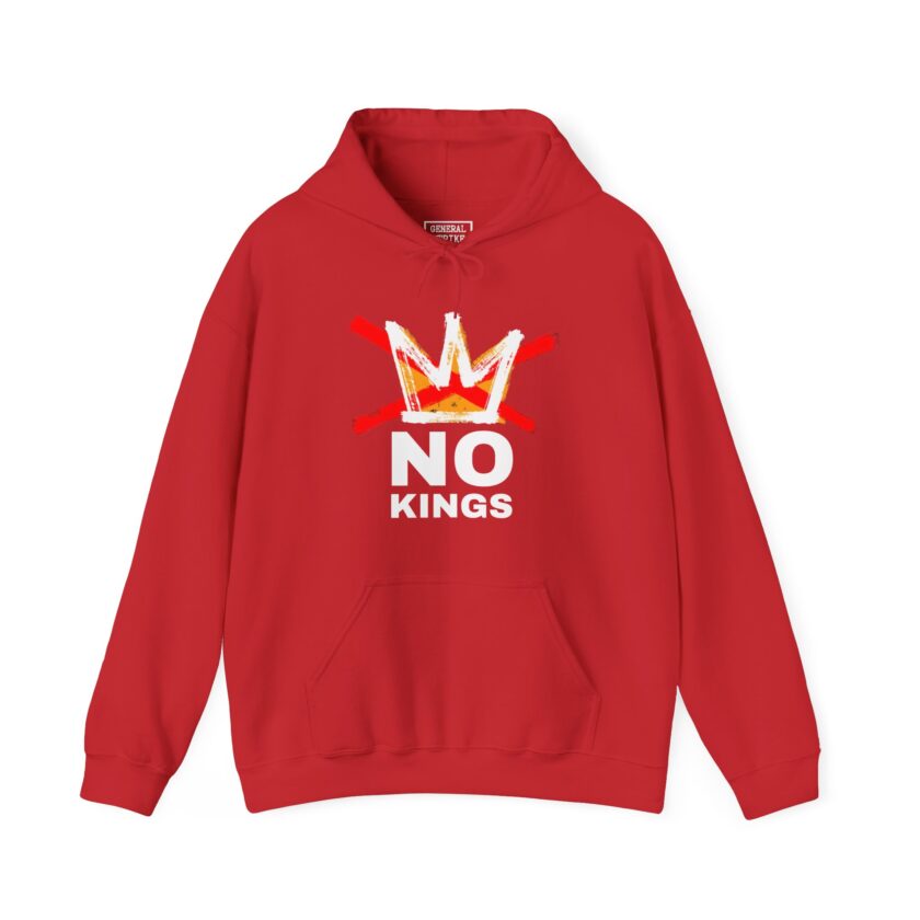 No Kings, Good Trouble Hoodie - Unisex, General Strike, (Dark) - Image 6