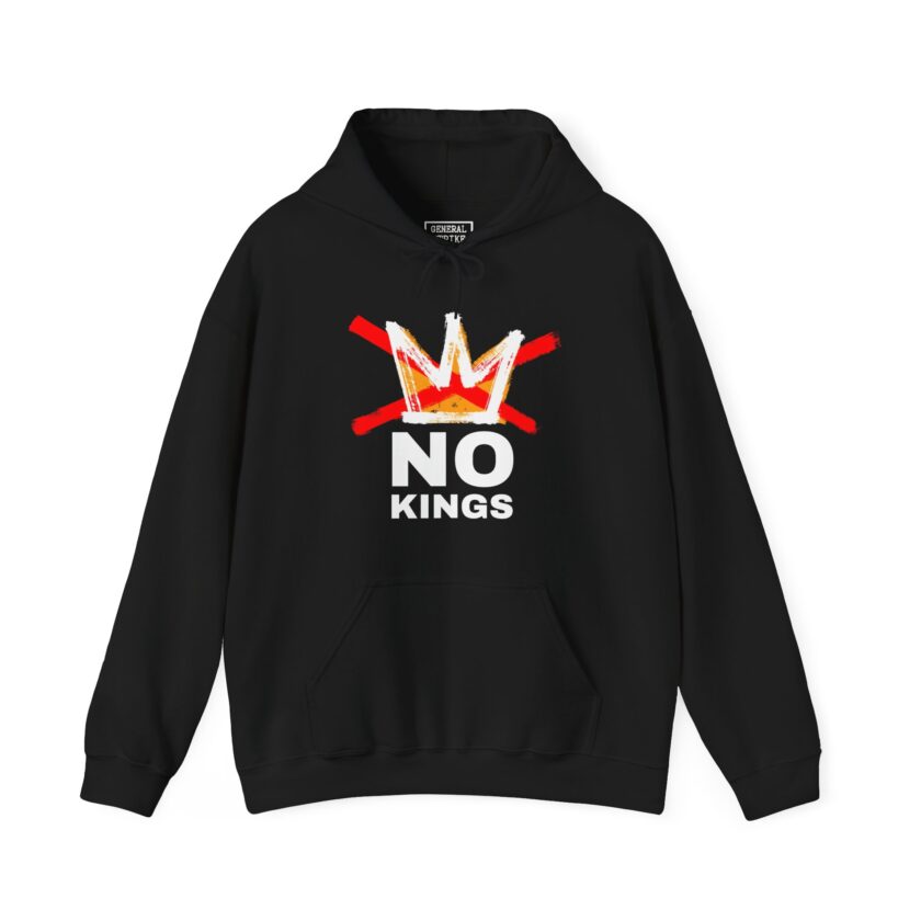 No Kings, Good Trouble Hoodie - Unisex, General Strike, (Dark)