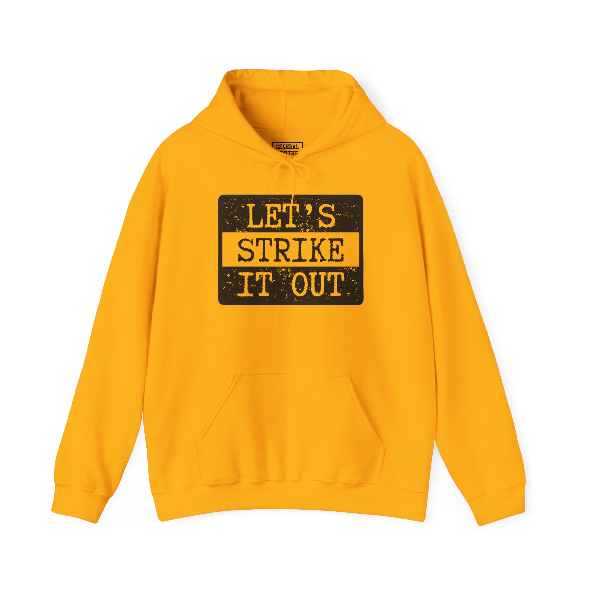 Let's Strike It Out Hoodie – Unisex Heavy Blend Activist Sweatshirt for Peaceful Protest & Everyday Solidarity, (Light Colors) - Image 3
