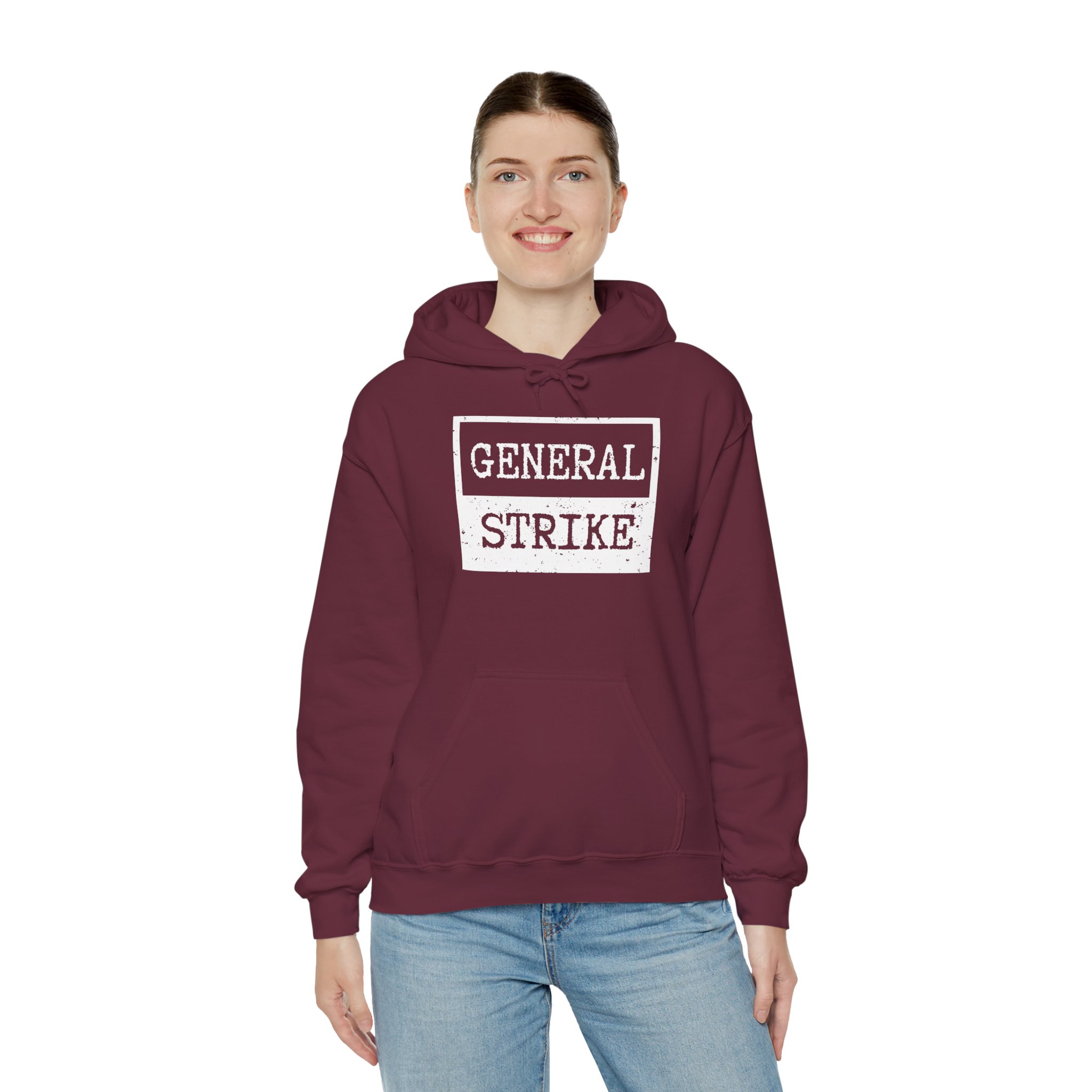 General Strike Unisex Heavy Blend™ Hooded Sweatshirt (Dark)