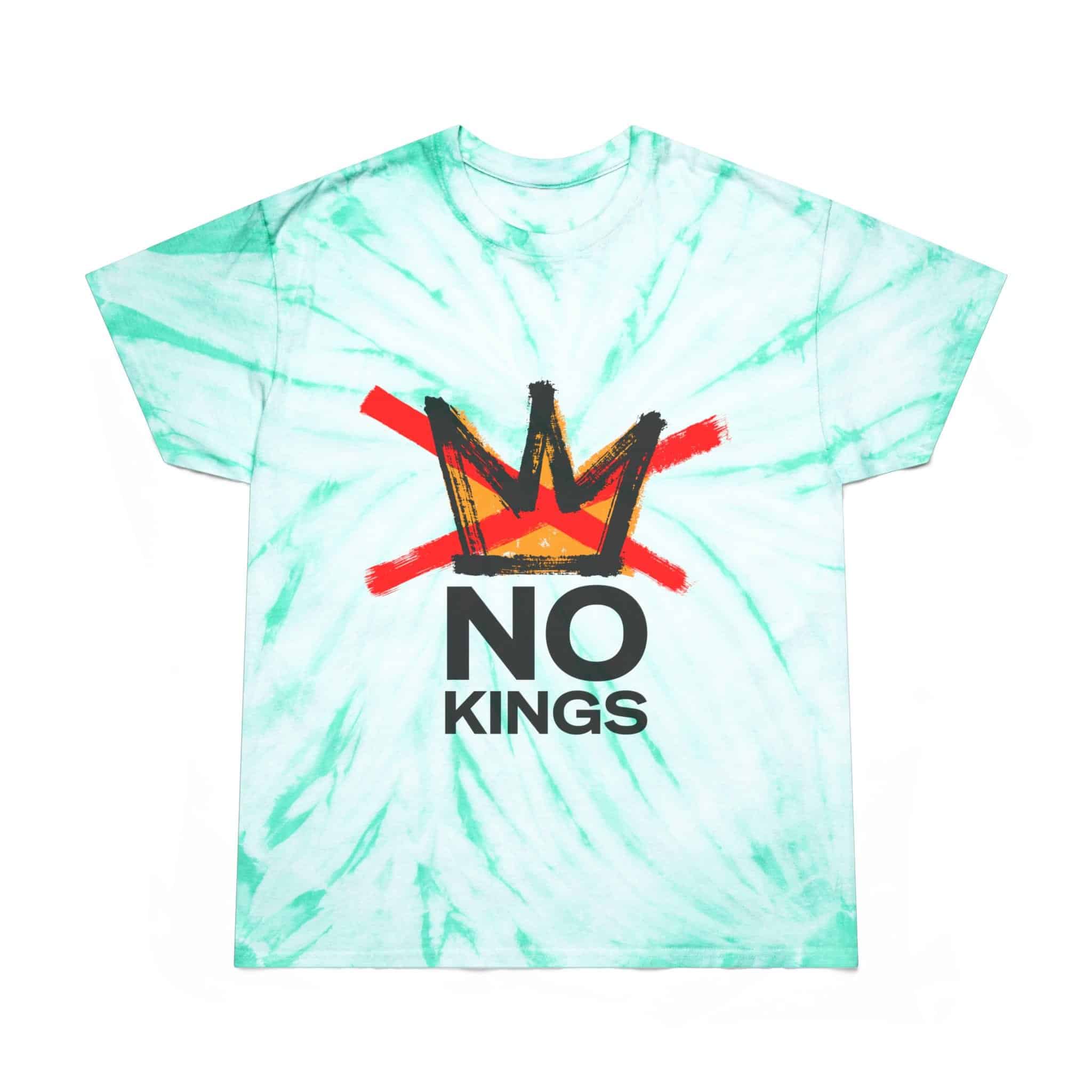 "No Kings" Front / "Good Trouble Only" Back - Tie-Dye T‑Shirt - Image 3