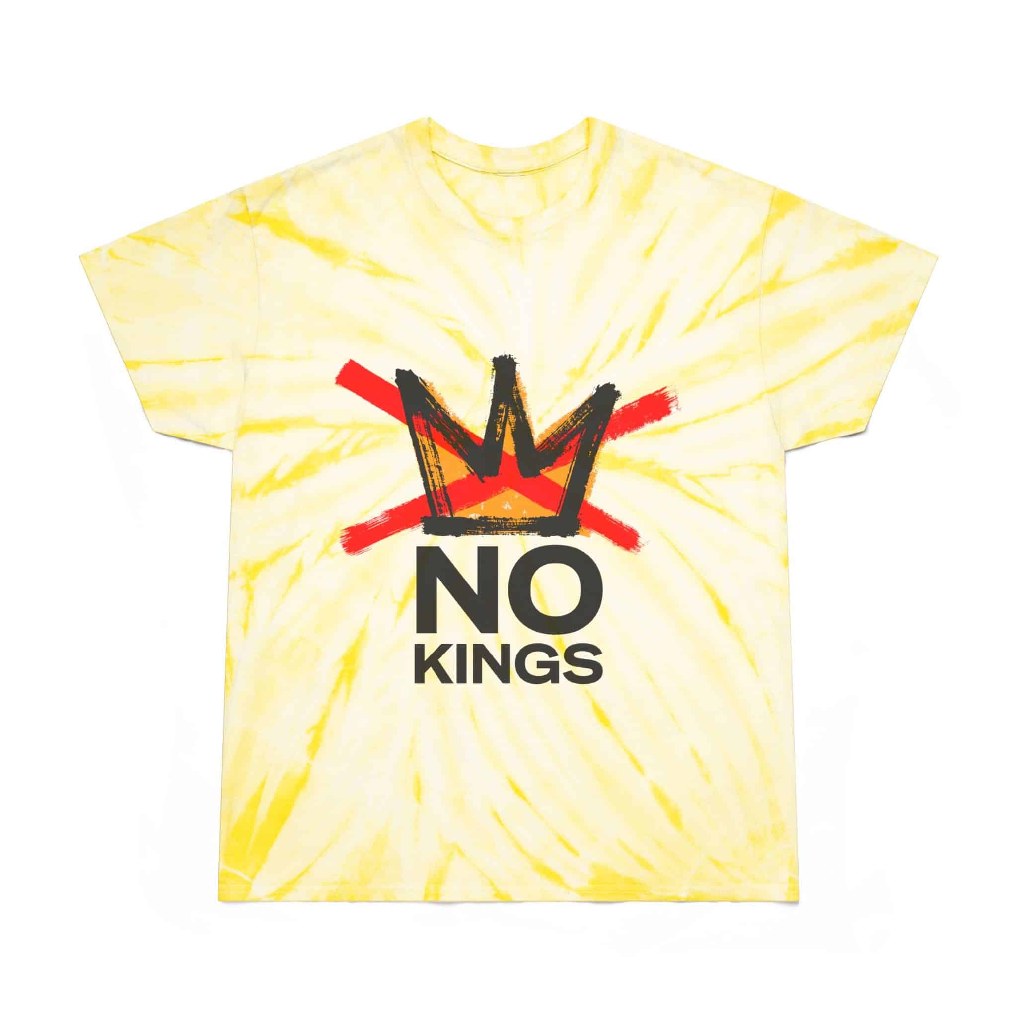 "No Kings" Front / "Good Trouble Only" Back - Tie-Dye T‑Shirt