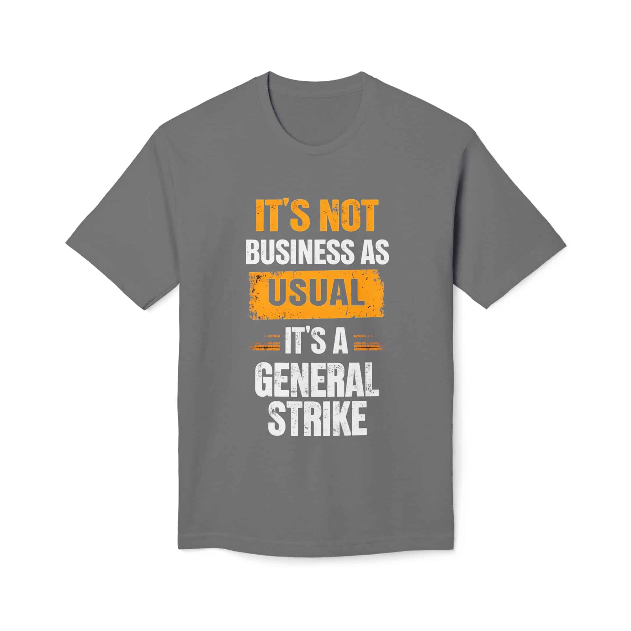 "Not Business as Usual" Unisex Midweight T-shirt, Made in US - Image 3