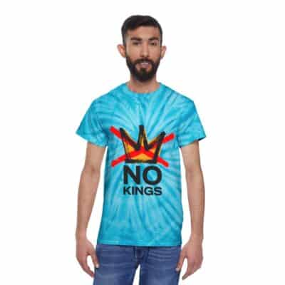 "No Kings" Front / "Good Trouble Only" Back - Tie-Dye T‑Shirt