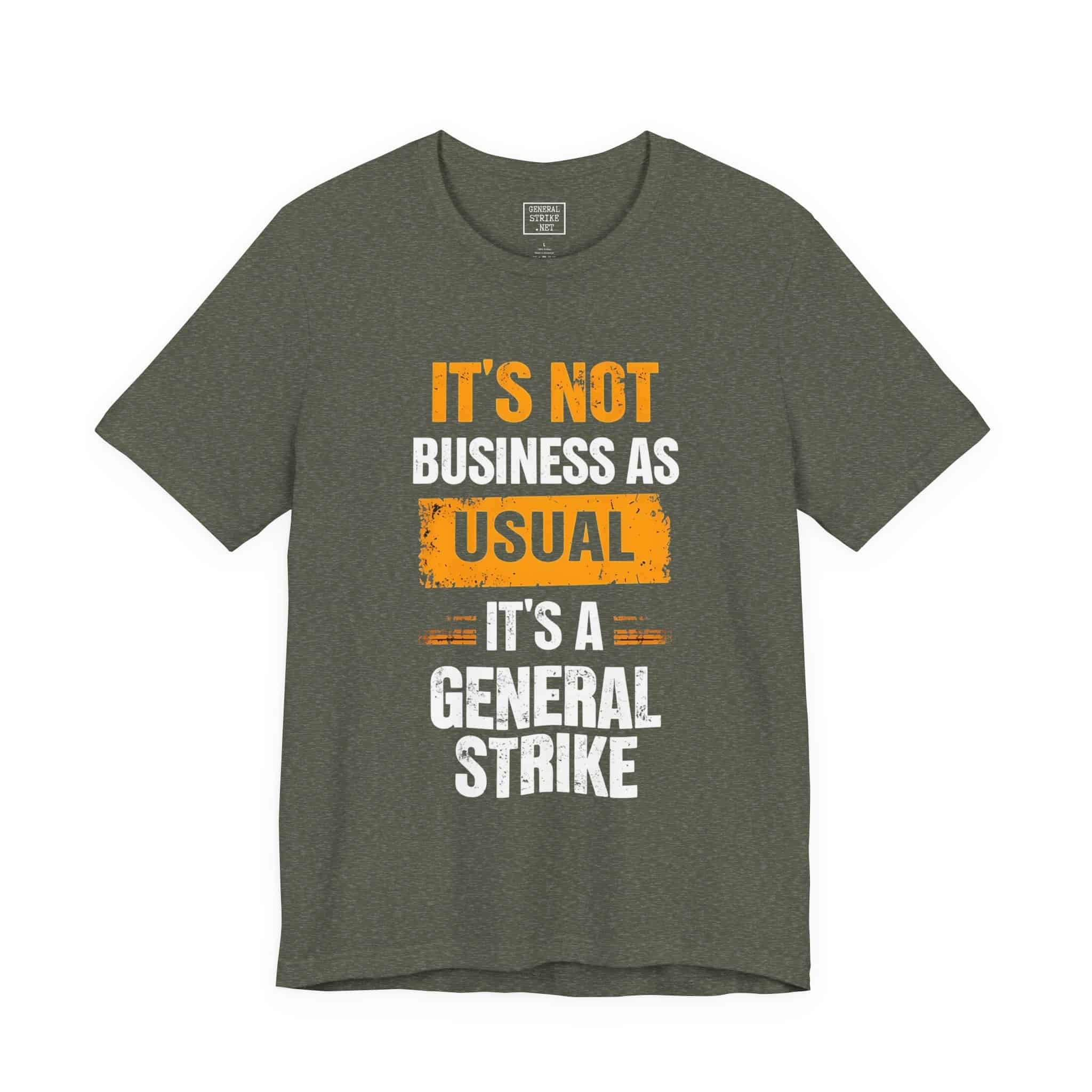 "Not Business As Usual" Unisex Tee for Peaceful Protest & Everyday Solidarity - Image 6