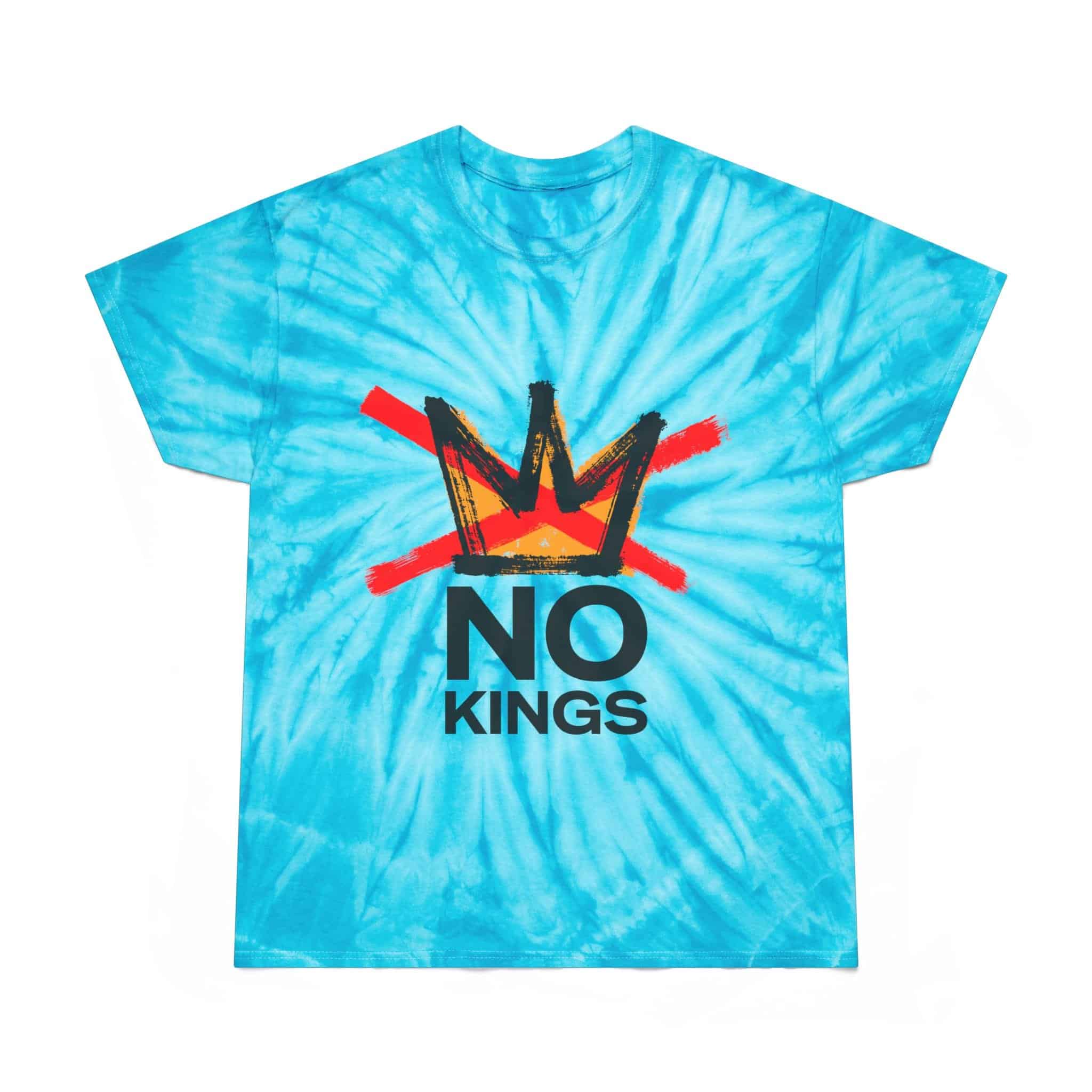 "No Kings" Front / "Good Trouble Only" Back - Tie-Dye T‑Shirt - Image 5